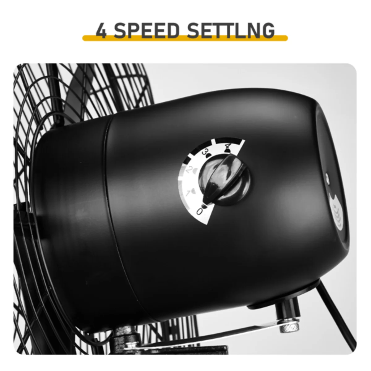 MFJ-EW50 20-дюймовый высокоскоростной настенный вентилятор — 4963 куб. футов в минуту, 4 скорости, медный двигатель BLDC (промышленный металл для внутреннего и наружного применения)