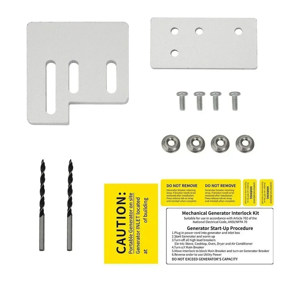 

Generator Interlock Kit For Square D QO For 150 & 200 Amp LISTED Panels Aluminum Alloy Power Supply Generator Accessori