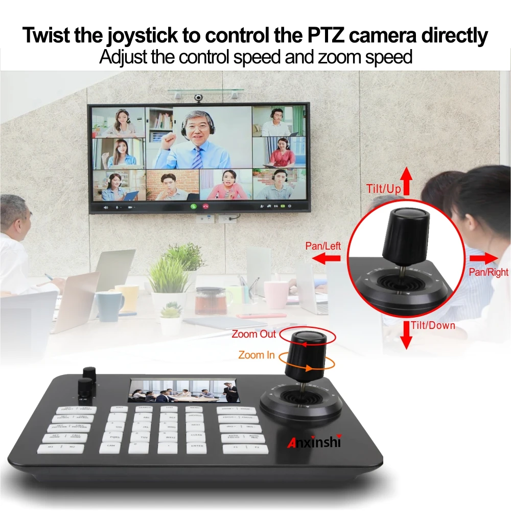 Network 4D Joystick POE IP PTZ Keyboard Controller