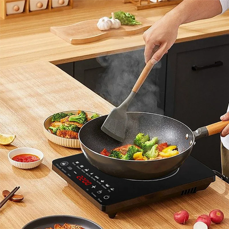 

A52Z Top Portable Induction Cooktop 8Temp Touch Burner Cooker Countertop Burner Induction Hotplate Low Noise 2200W Sensor