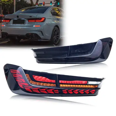 LED GTS Tail Lights for BMW 3-Series G20 G80 M3 Saloon 2019-2024 Sequential Signal Dynamic Animation Rear Lamps Assembly
