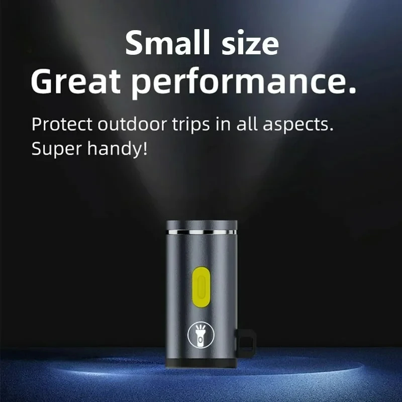Mini High Brightness LED Flashlight Powered By Type C Connectors Small LED Light Torches for On Travel Use Flashlight