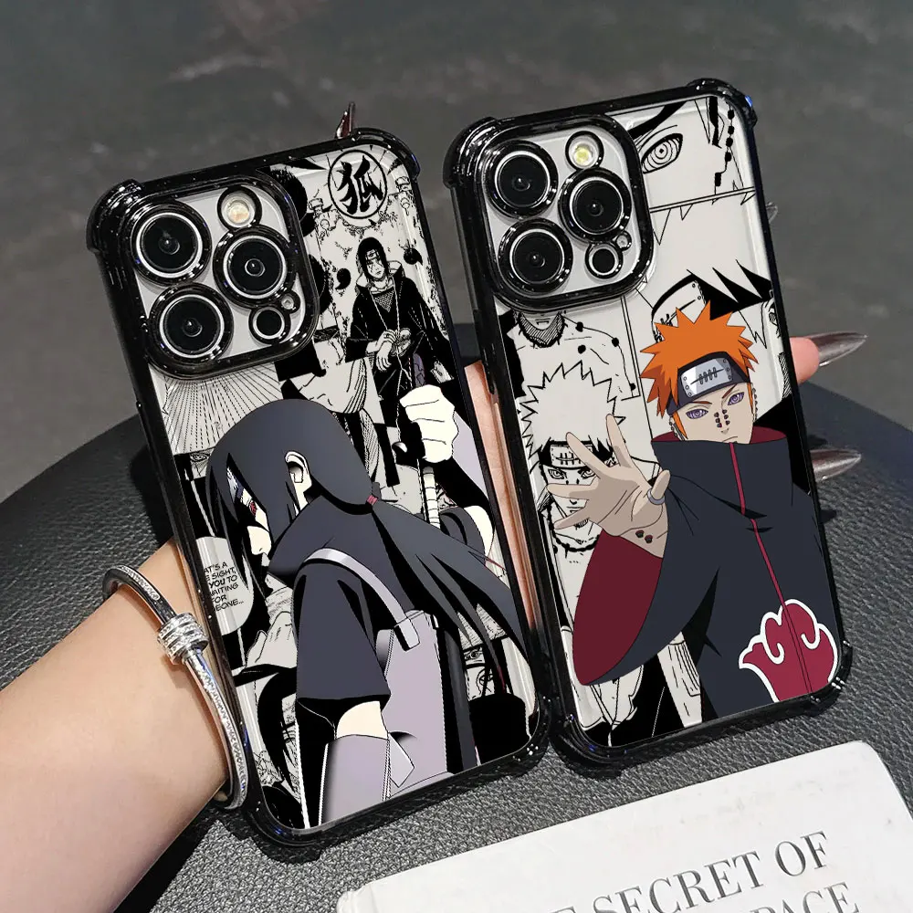 Itachis Pains Anime Case For Samsung Galaxy A27 A57 A37 A07 A17 A56 A55 A54 A52 A36 A34 A35 A73 A26 A16 A06 Cover Obitos Gaaras