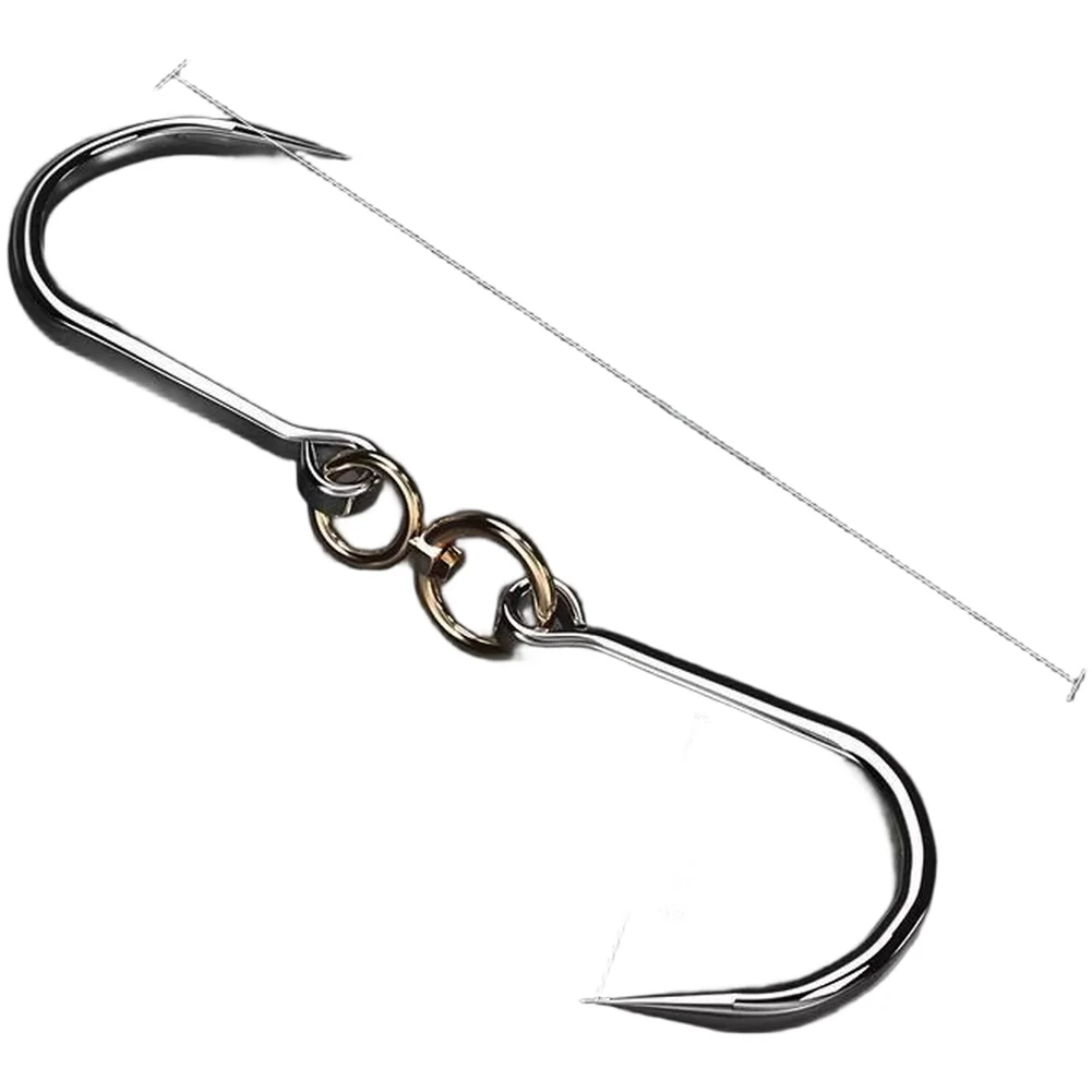 Stainless Steel Meat Hook for Pork Beef Lamb with 360 Rotation Heavy Duty Butcher Slaughterhouse 30 6.5cm 31 7cm