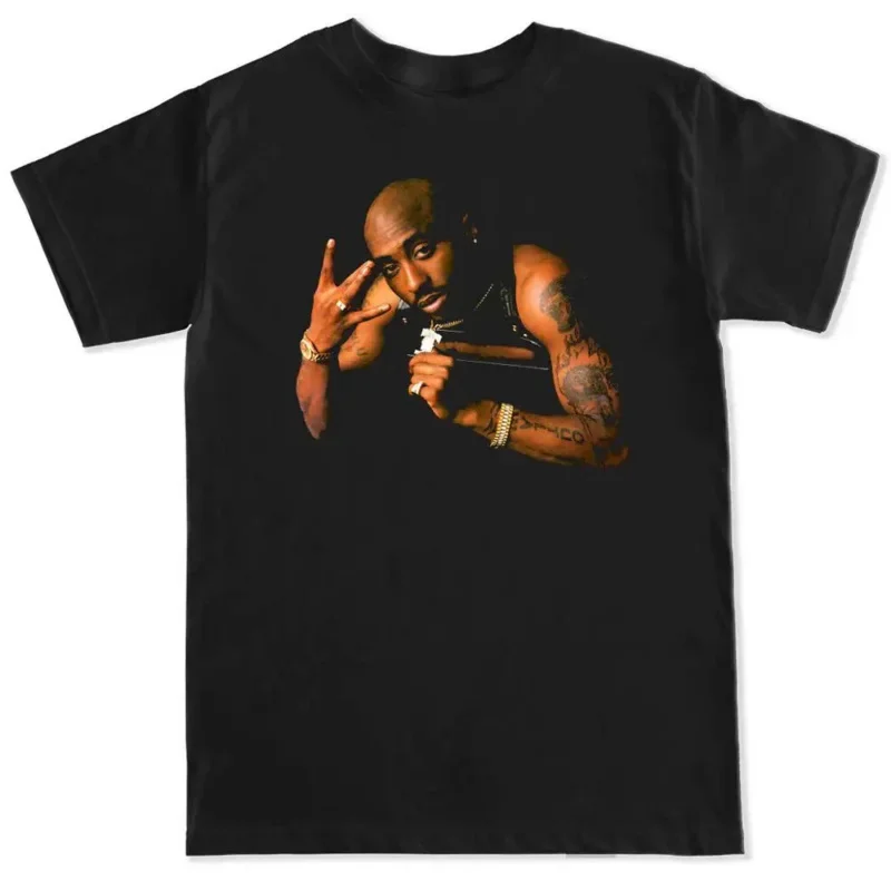 All Eyez on Me Cover 2 Pac Tupac Shakur West Hip Summer Casual O-Neck Tops & Tees Men Hop Rap Trap Music Fashion 2024 T Shirts