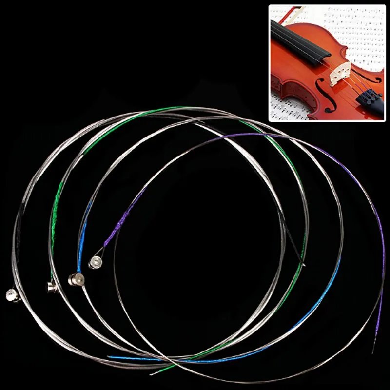 4pcs/lot Professional Violin E-1st / A-2nd / D-3rd / G-4th Strings Set for 4/4 -1/8 Size Violin