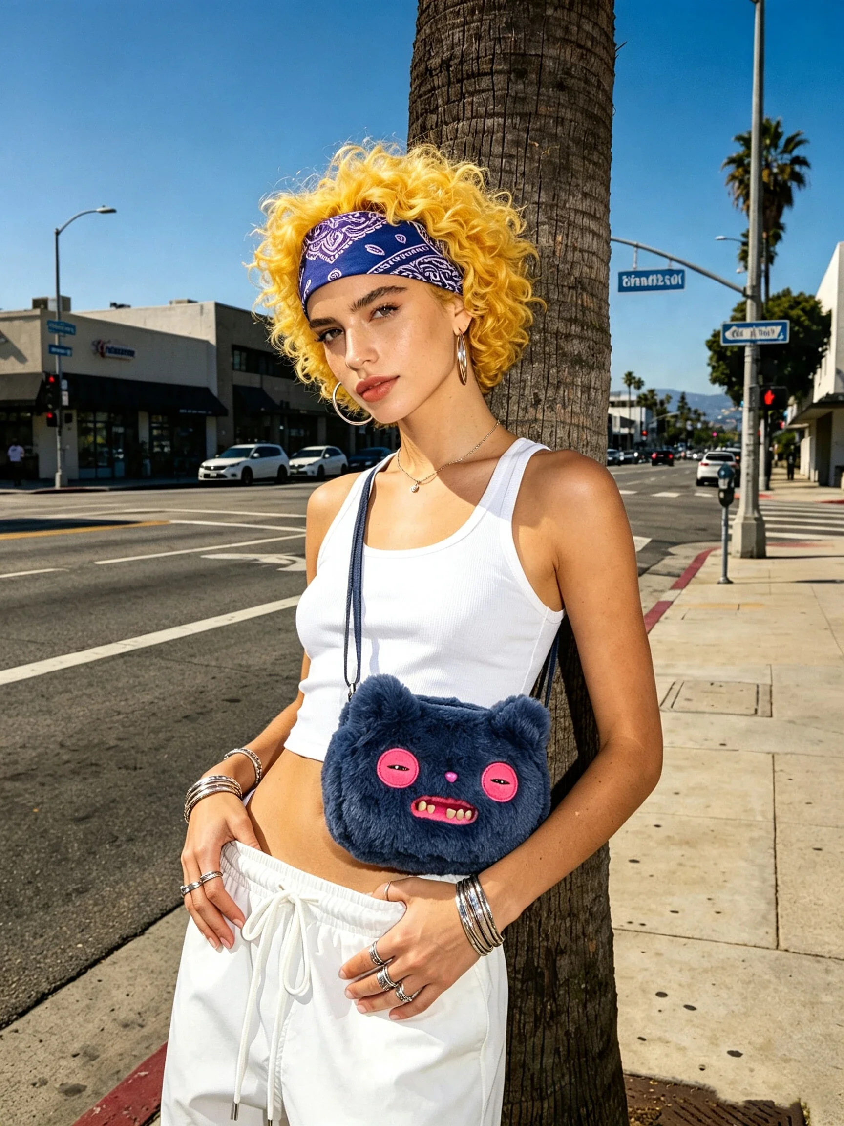 Fuggler Ugly Tooth Monster Fluffy Crossbody Bags Plush Purse Shoulder Bags Backpack Wallet Fuggs Handbag Messenger Bucket 22CM