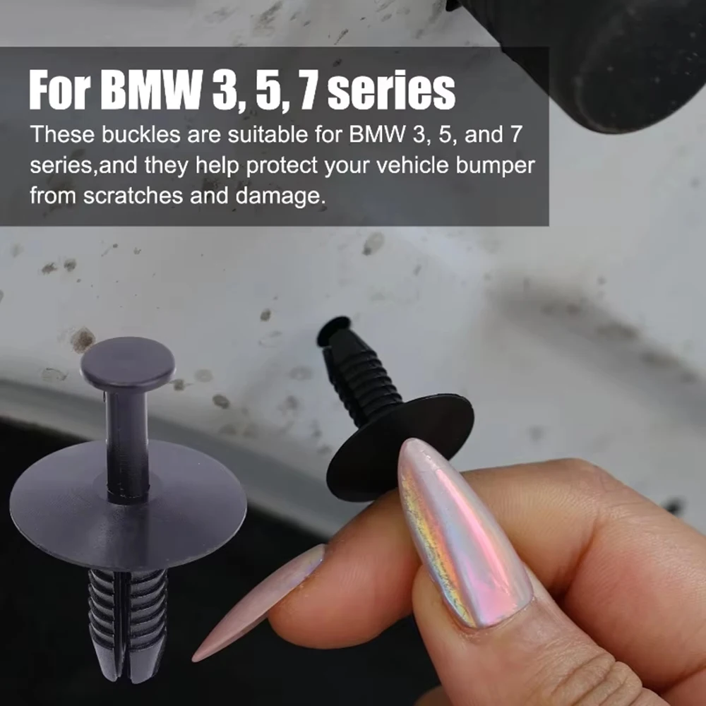 50-10pcs Car Bumper Trim Door Sill Wheel Arch Clip Retainer for 3 5 7 Series 51118174185 Interior Accessories Car Rivet Clip