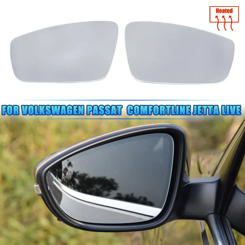 

For VW Jetta Mk6 2011-2018 Passat B7 2012-2015 Beetle 2012-2016 Left Right Door Side Wing Mirror Glass