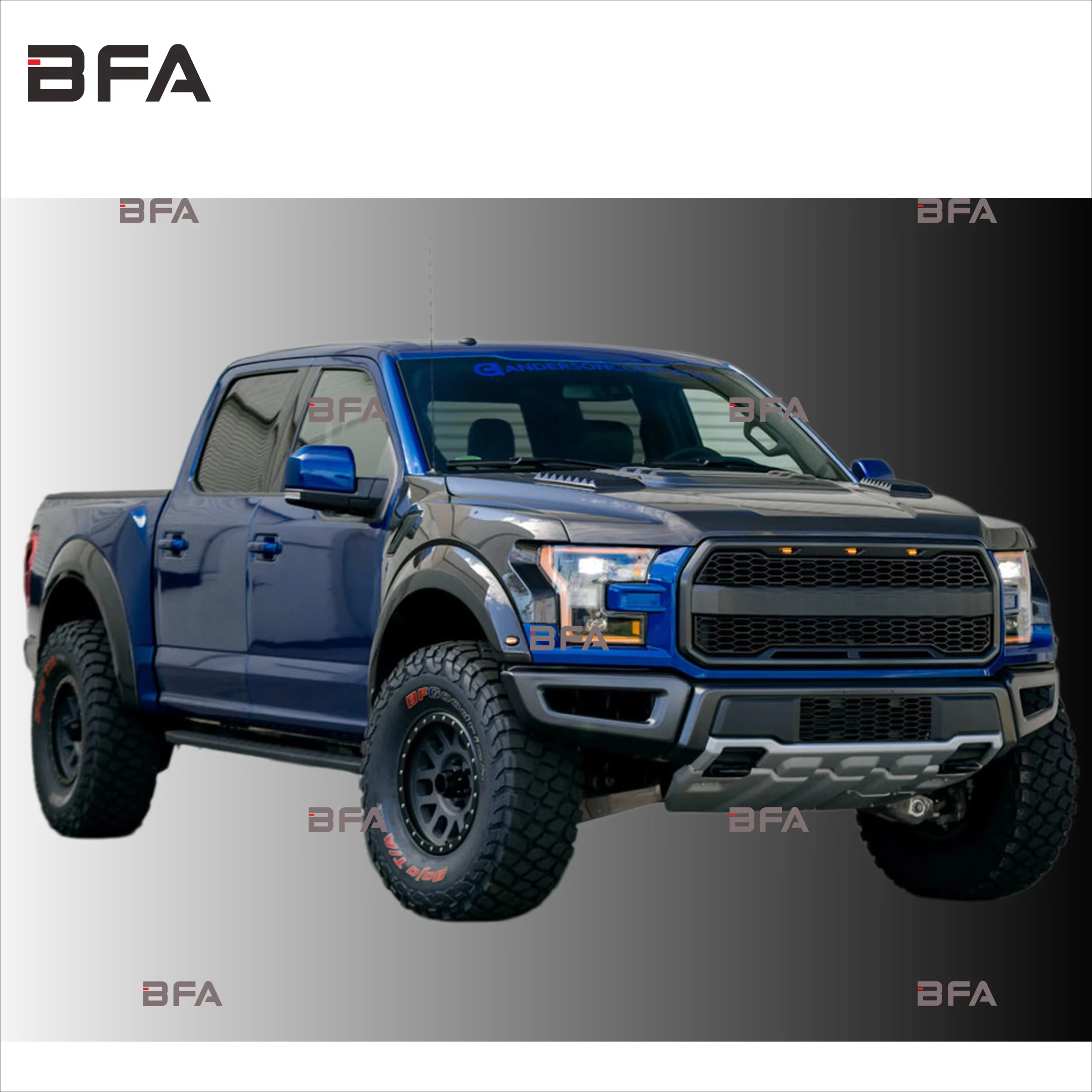 for 2017-2020 Ford F-150 Raptor OEM Shape Carbon Fiber Fender Replacement Pair, Ultra Lightweight Off-Road Truck Body Parts