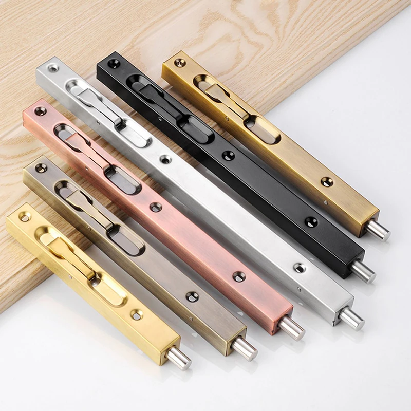 1PCS 304 Edelstahl Holz Tür Riegel Große Tür Anti-Diebstahl Mutter-Kind Tür Erde Einsatz Schloss boot Ausrüstung Zubehör