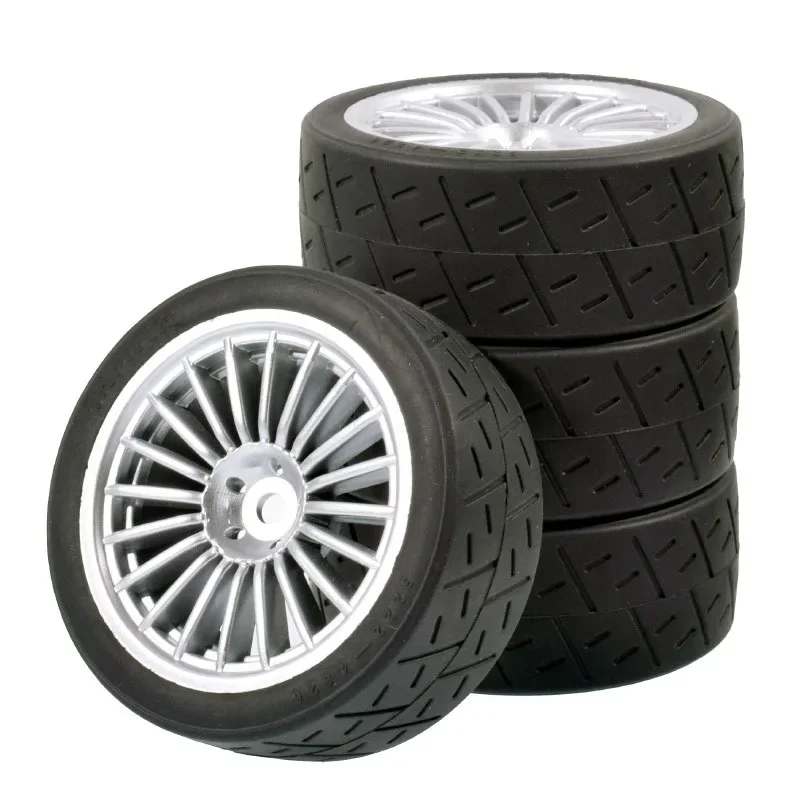 

1:10 Racing Car Tires 68mm Tyre 12mm Hex for 1/10 RC On Road Car Tamiya TT02 XV01 HSP HPI Kyosho Upgrade Parts