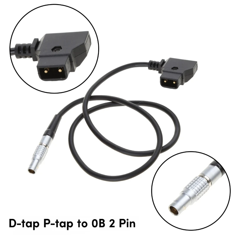 Customizable D Tap to 0B 2 Pin Male Power Cable Perfect for Teradek  Bond,Transvideo SmallHD 703Monitor Camera