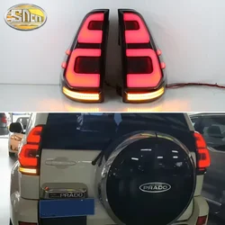 LED Rear Running Lamp + Brake  + Reverse + Dynamic Turn Signal Car LED Taillight Tail Light For Toyota Prado 120 FJ120 2003-2009
