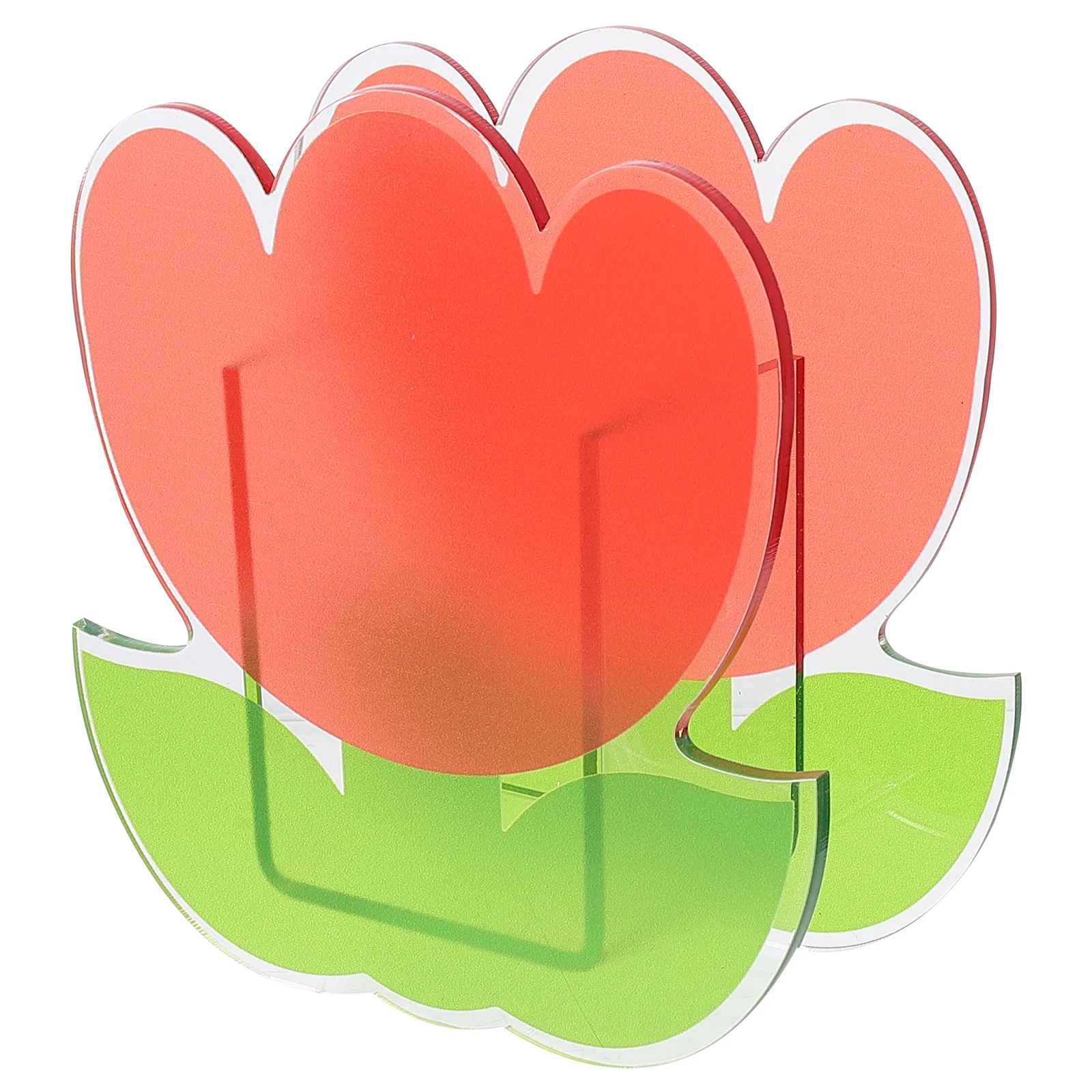 

1Pcs Lovely Small Vase Acrylic Pen Holder Desktop Ornament Unique Shape Multi-Purpose Storage Holder Good Quality