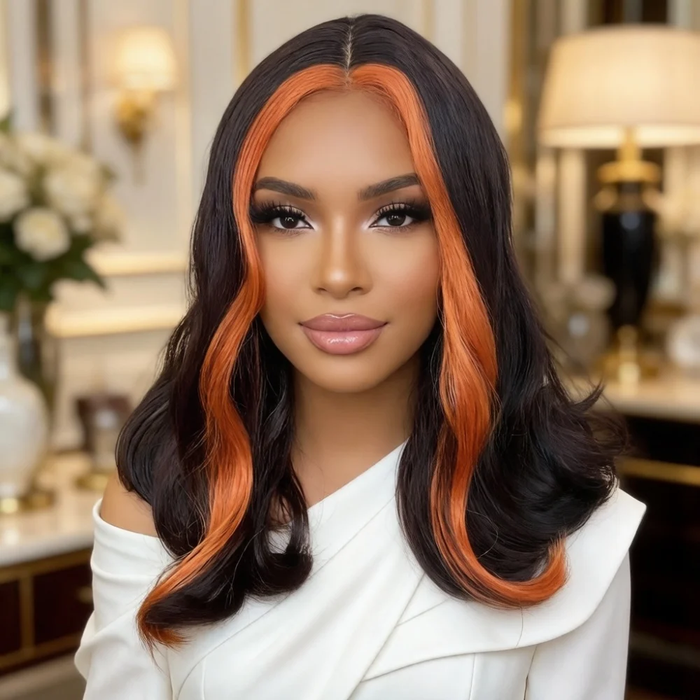 

Synthetic Wig Bob body wave Wig for Women 4x1 Middle Part Lace Front High-Density Synthetic Hair for Daily Wear