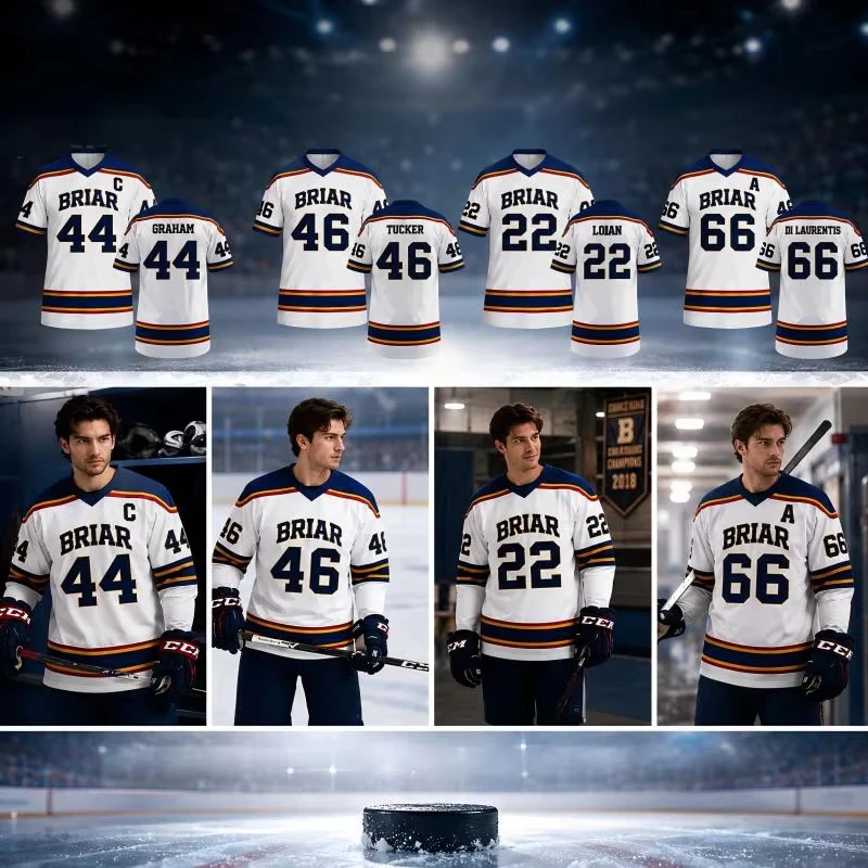 2026 Summer Off Campus Briar Jersey T-shirt Off Campus Hockey Jersey Graham T-shirt for Man Graham Logan Di Laurentis Tucker Y2k