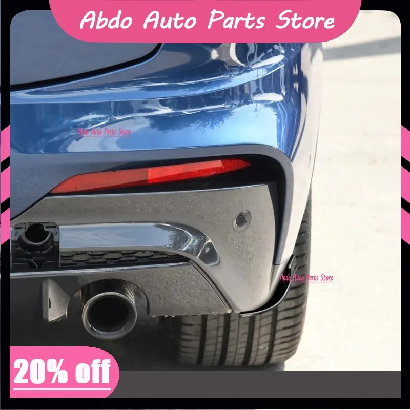 Abdo For BMW X4 G02 M Sport 2018-2021 Car Rear Bumper Lip Spoiler Canards Diffuser Cover Splitter Body Kits Accessories Trim