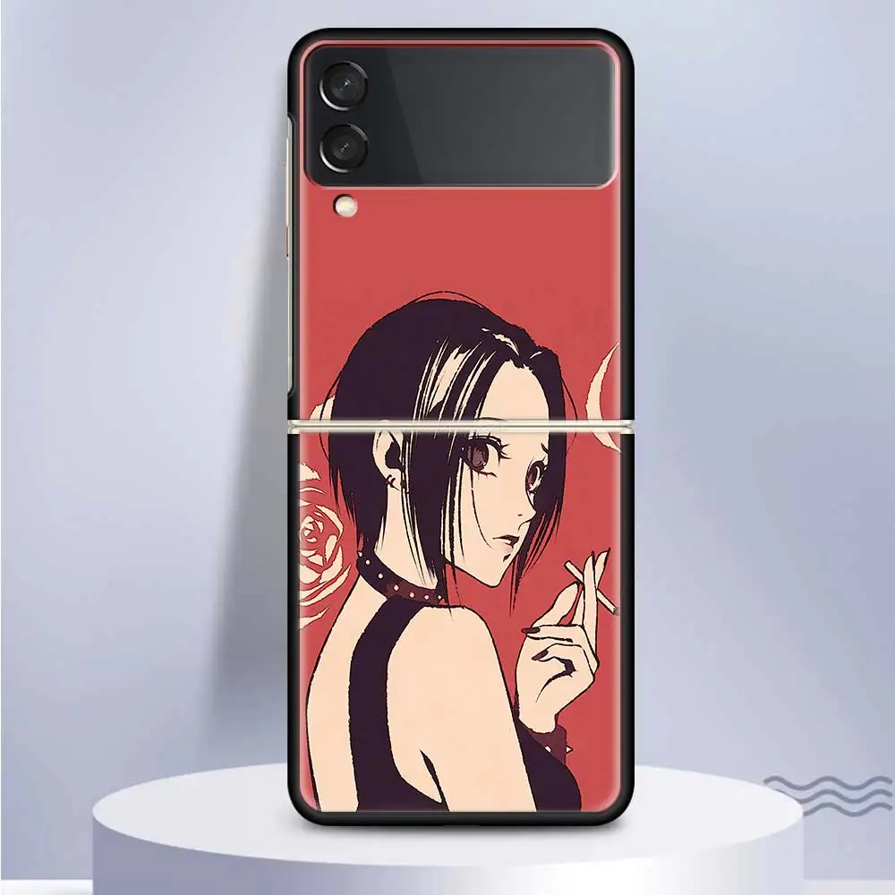 Anime NaNa Osaki Phone Case For Samsung Galaxy Z Flip6 Flip3 Flip4 Flip5 PC Hard Plastic Z Flip 6 5 4 3 5G Fundas Cover Coque Ga