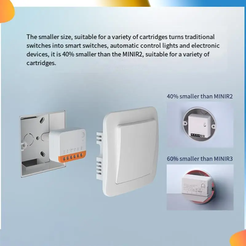 

B48A Ewelink Wi-Fi Smart Switch Two-Way Control Smart Home Module Voice Remote Control