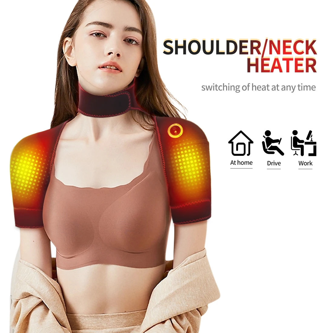

Electric Heated Neck Shoulder Massager Deep Heat Therapy Relieves Back Soreness Discomfort Boosts Circulation A Gift For Parents