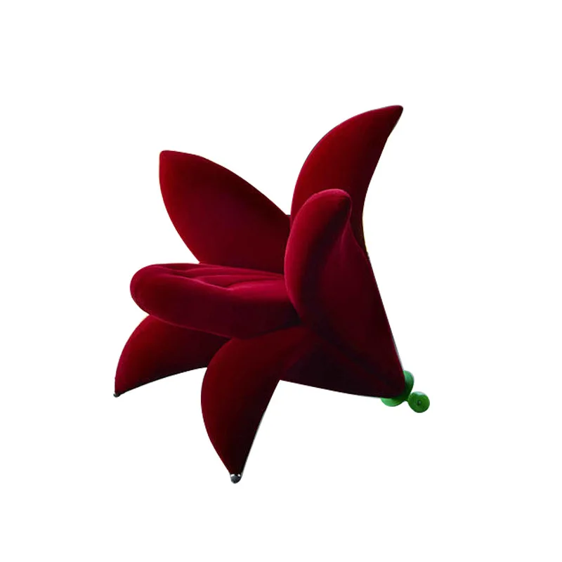 Designer creative Nordic sex special-shaped living room morning glory lily flower petal chair