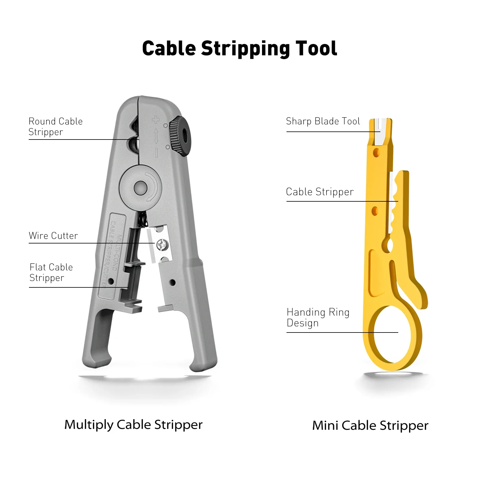 Набор инструментов для обжима ZoeRax RJ45 CAT6 CAT5E, инструмент для обжима, тестер кабеля, кусачки и инструменты для зачистки проводов, лезвие, 50 шт. разъемов и ботинок