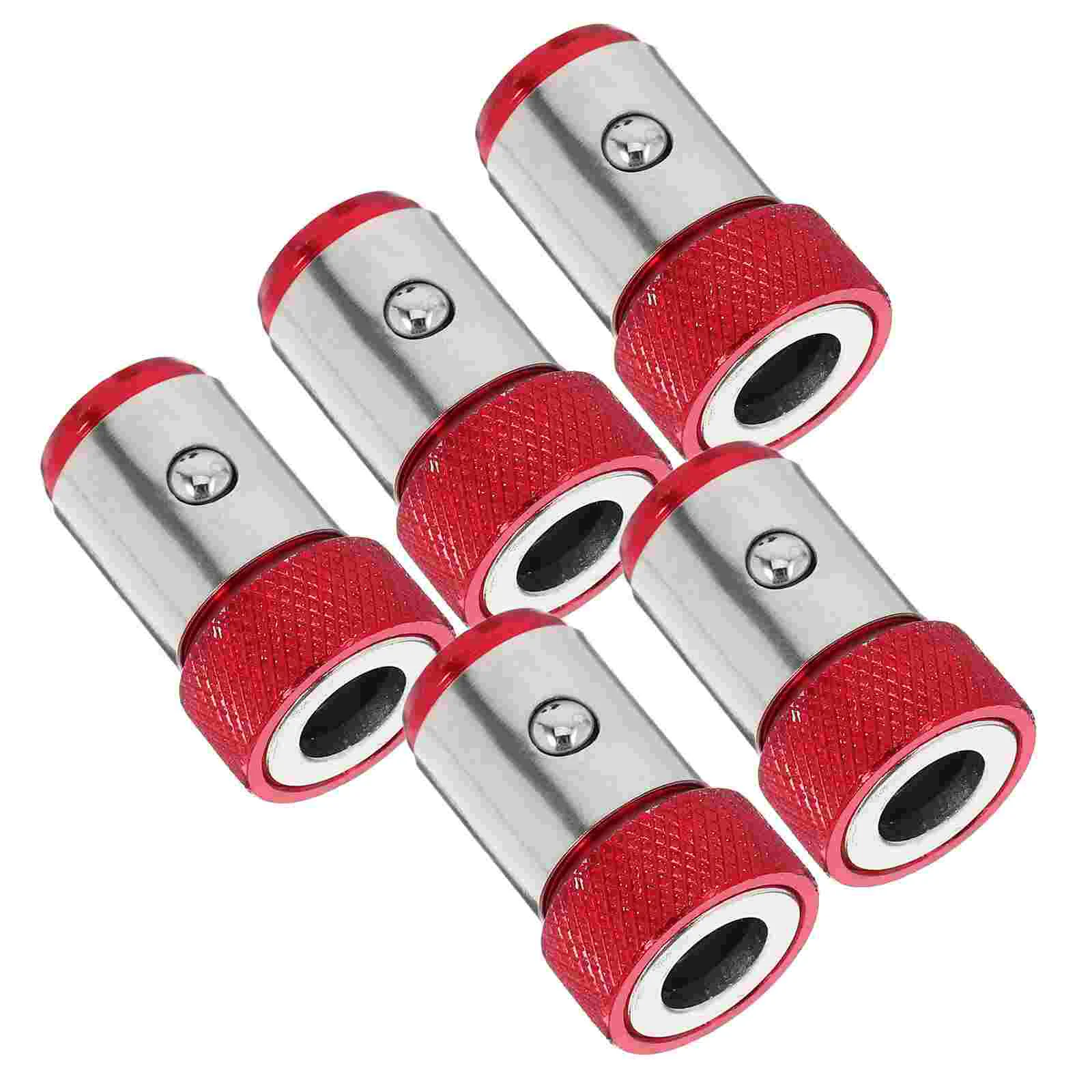 

5 Pcs Screwdriver Bit Electrical Tools Magnets Magnetic Holder Bits Catcher Aluminum Alloy Tip Attachment