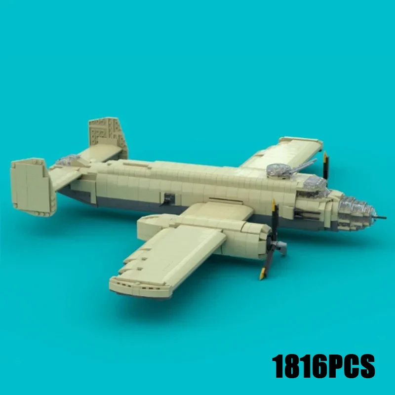 

Military Aircraft Model Moc Building Bricks B-25J-1 Mitchell Fighter Technology Blocks Gifts Christmas Toys DIY Sets Assembly