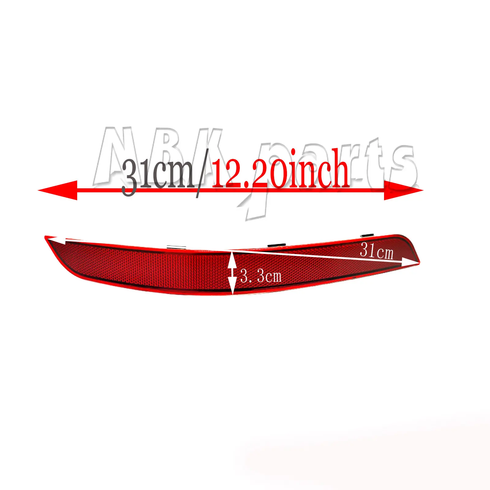 Rear Reflector Fit 13-15 Mercedes-Benz GLK W204 FL X204 Facelift GLK200 GLK220 GLK250 GLK280 GLK300 GLK350 SUV Drive Side LH RH