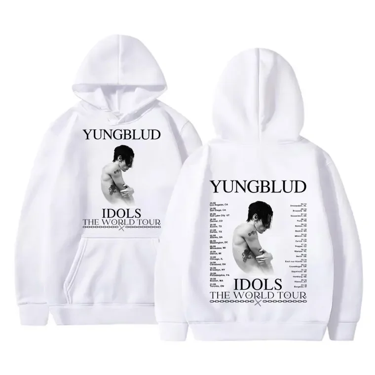 Limited Rocker Yungblud IDOLS The World Tour 2025 hooded men Hip Hop casual long-sleeved hoodie hoodie