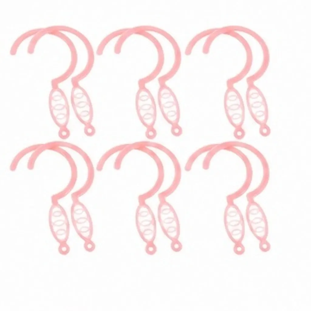 20Pcs Plastic Mosquito Net Hooks Easy Install Secure Grip Lightweight Sturdy for Bed Canopy Cradle Net Trunk Portable Use