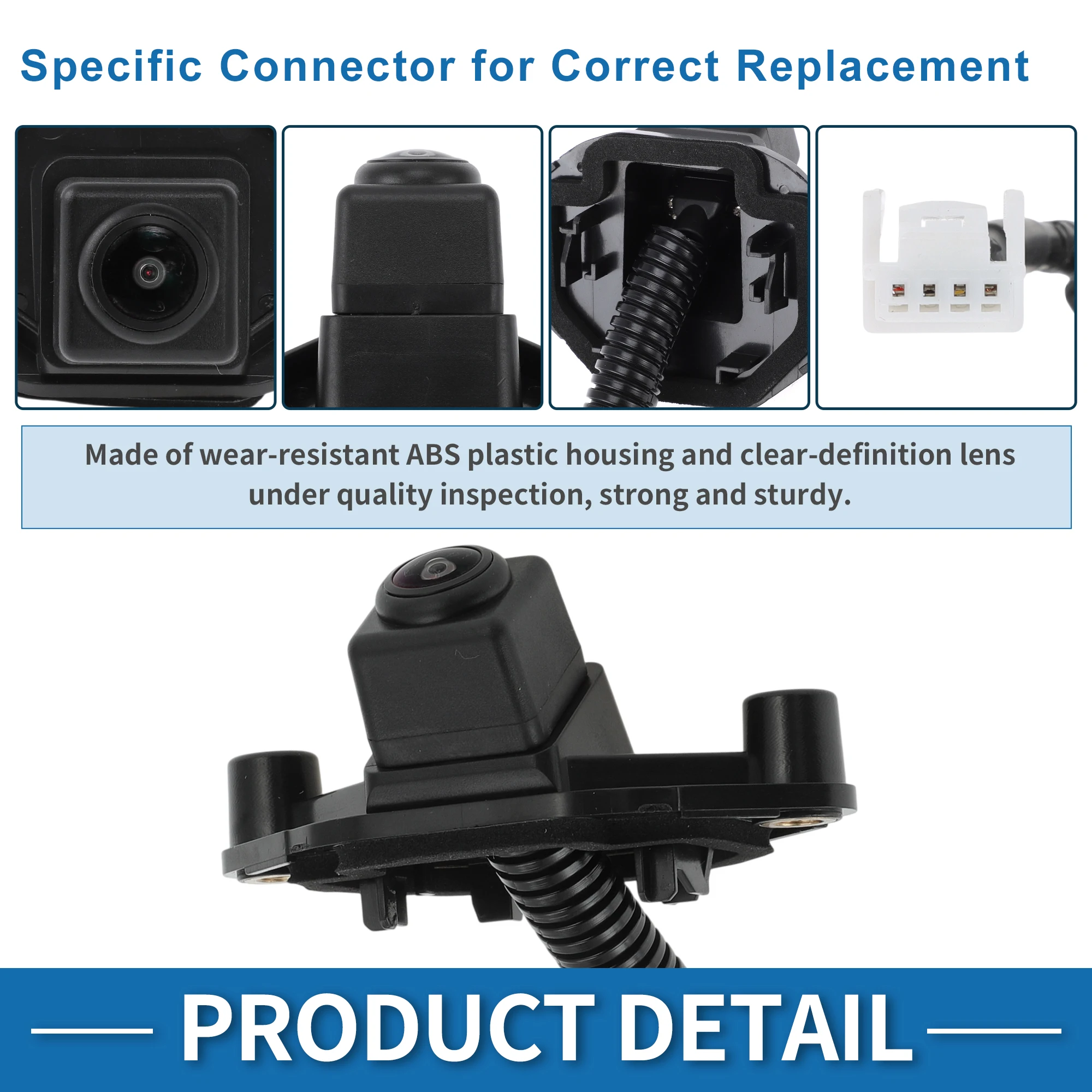 UXCELL Rear View Camera for Nissan Qashqai J11 2015-2019 Park Assist Backup Reverse Camera Replace