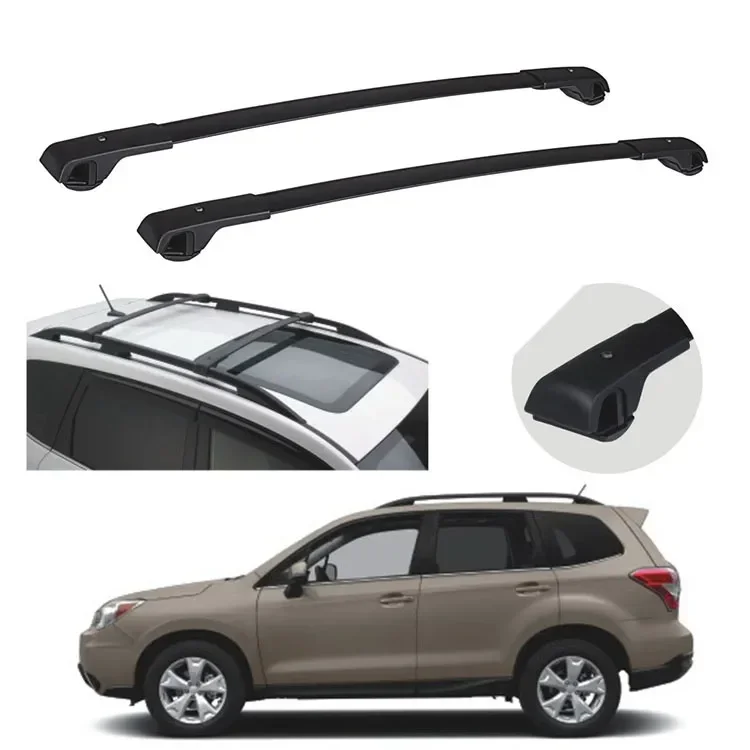 Aluminum bar+plastic foot Car Roof Cross Bars  roof rack used for SUBARU FORESTER 2014-2019