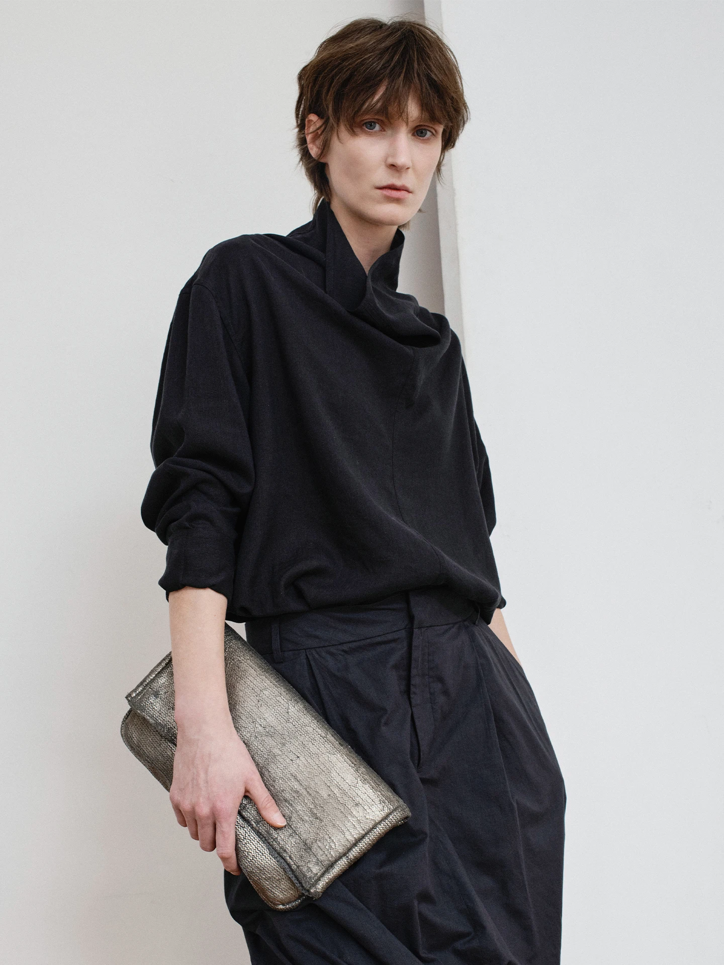 

Свободная женская рубашка из льняной смеси, однотонная, с воротником-рюшем, весенняя новинка, удобная, дышащая, с длинным рукавом, для повседневной носки