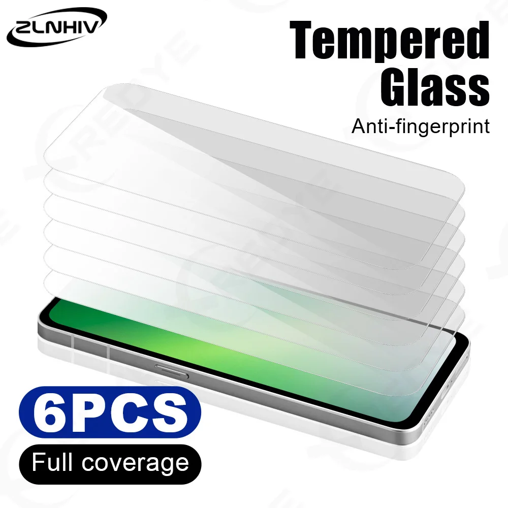 

6Pcs Glass Smartphone for Redmi 15 15C Phone Screen Protector 14C 13 Note 15 ProTempered Glass Protective Film 14S 14 4G 13 Pro