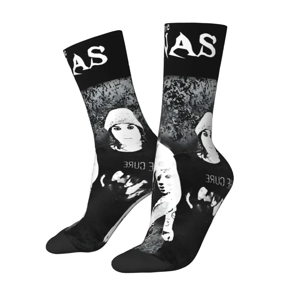 Hip Hop Vintage Rock Crazy Men's compression Socks Unisex T-The Tinas Jake And Johnnie Harajuku Pattern Printed Funny Novelty