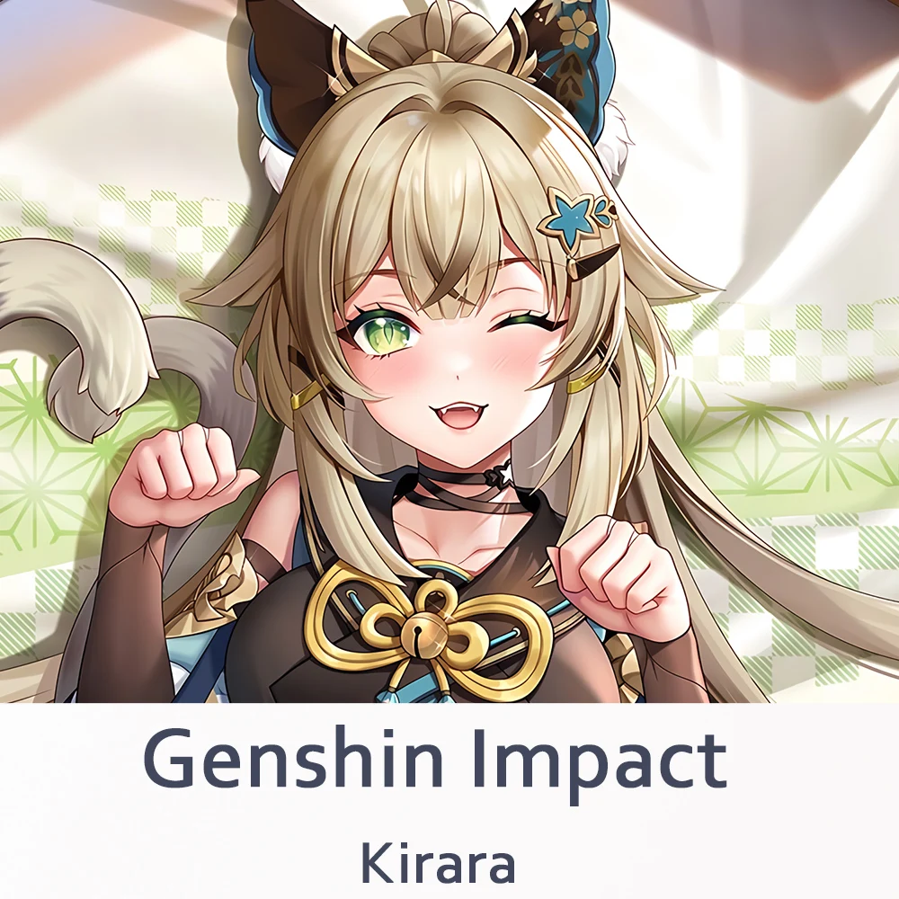

Подушка Dakimakura Genshin Impact Kirara, полноразмерная подушка в стиле аниме наволочка отаку Game, декоративная подушка для кровати, подарок
