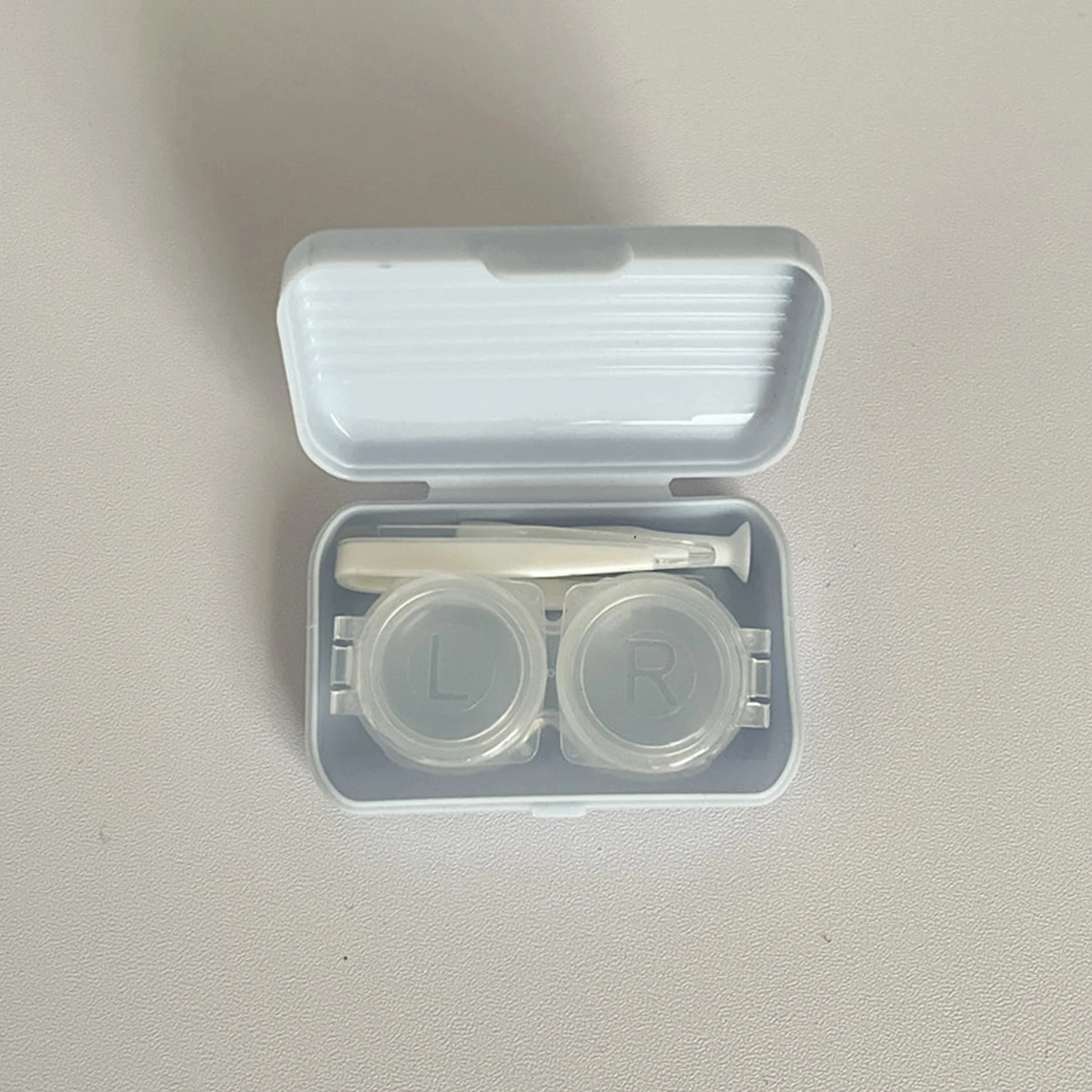 Portable Glasses Case Retro Simple Candy Color Compact Contact Lens Case Partner Box Pupil Care Flip Cover