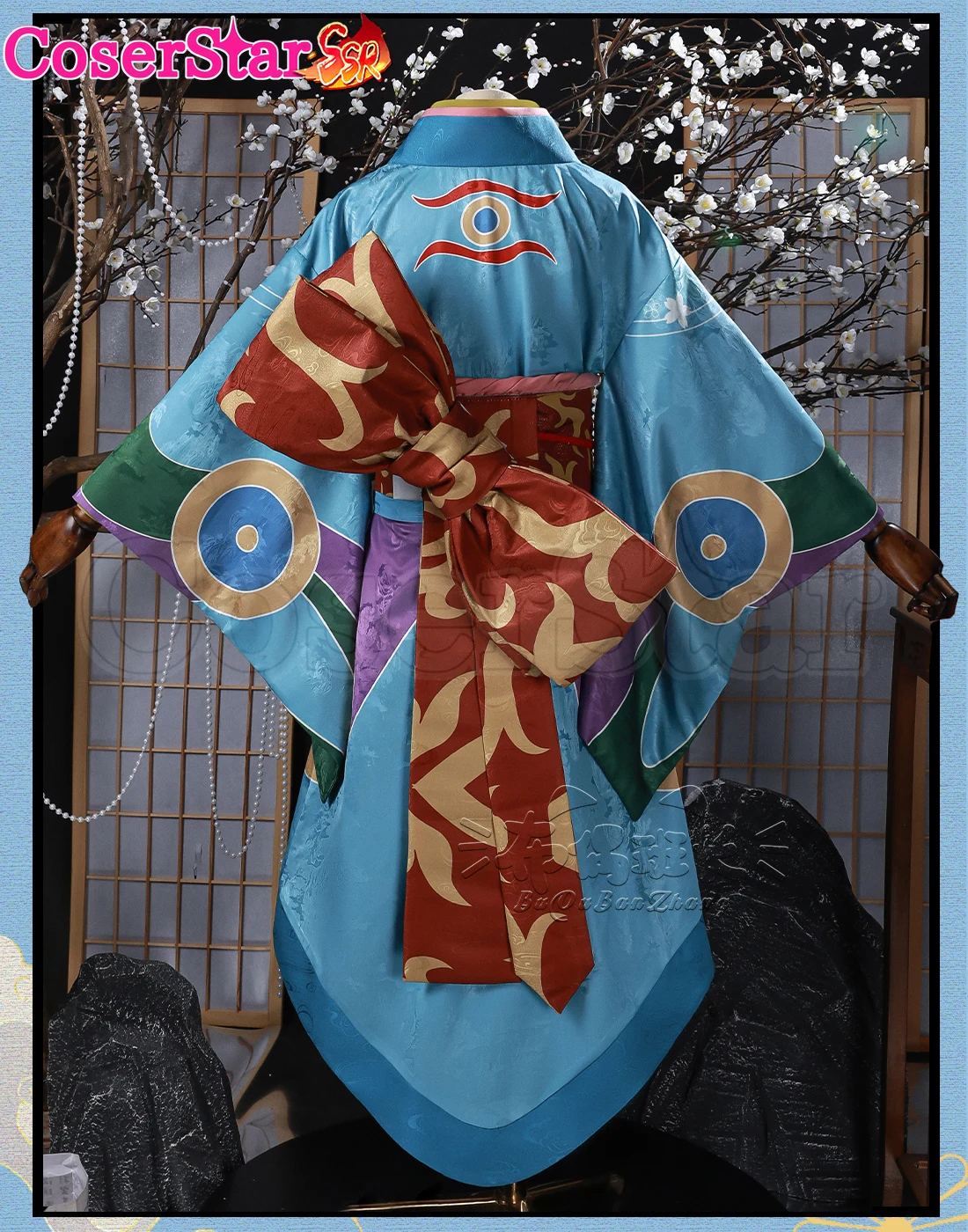 CoserStar-SSR أنيمي أياكاشي مونونوكي البائع الطبي ياكوسان طقم ملابس تنكري كرنفال الهالوين حفلة لعب الأدوار شعر مستعار #4