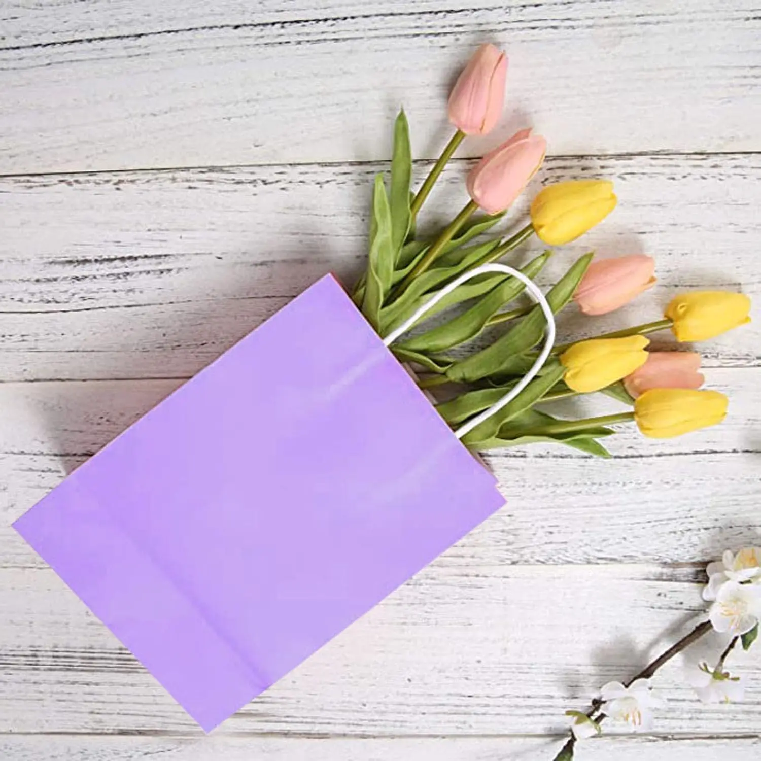 10/20/30pcs Gift Bags Kraft Paper Bags with Handles Colored Party Bulk Paper DIY Gift Bags for Birthday Wedding