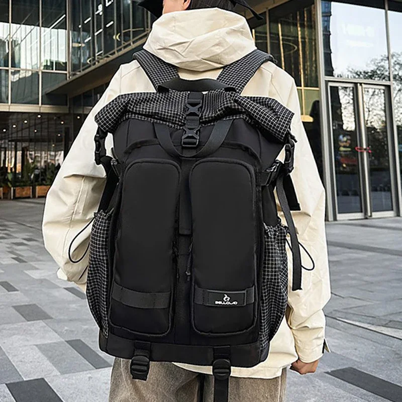 

Large capacity fashion travel commuter business backpack college campus schoolbag waterproof loadable basketball sports bag
