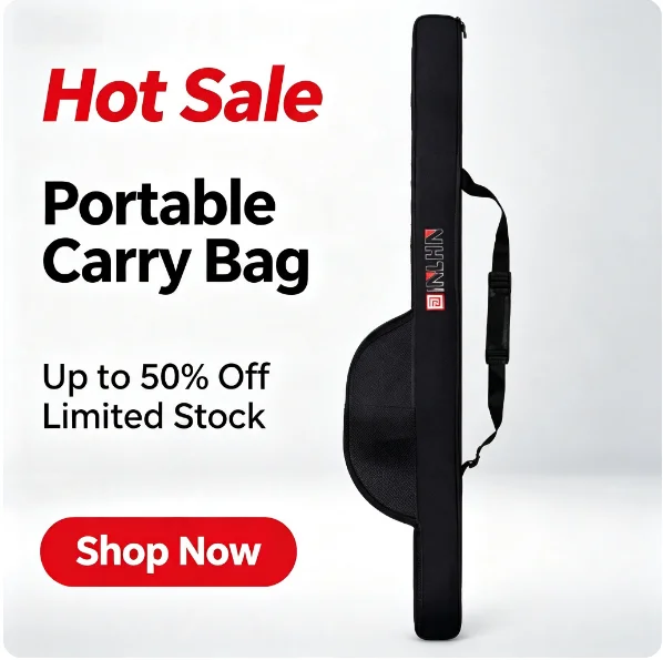 New Portable Fishing Rod Bag With Shoulder Strap Folding Fishing Pole Reel Bag 118/128cm Fishing Pole Case Fishing Organizer image 4