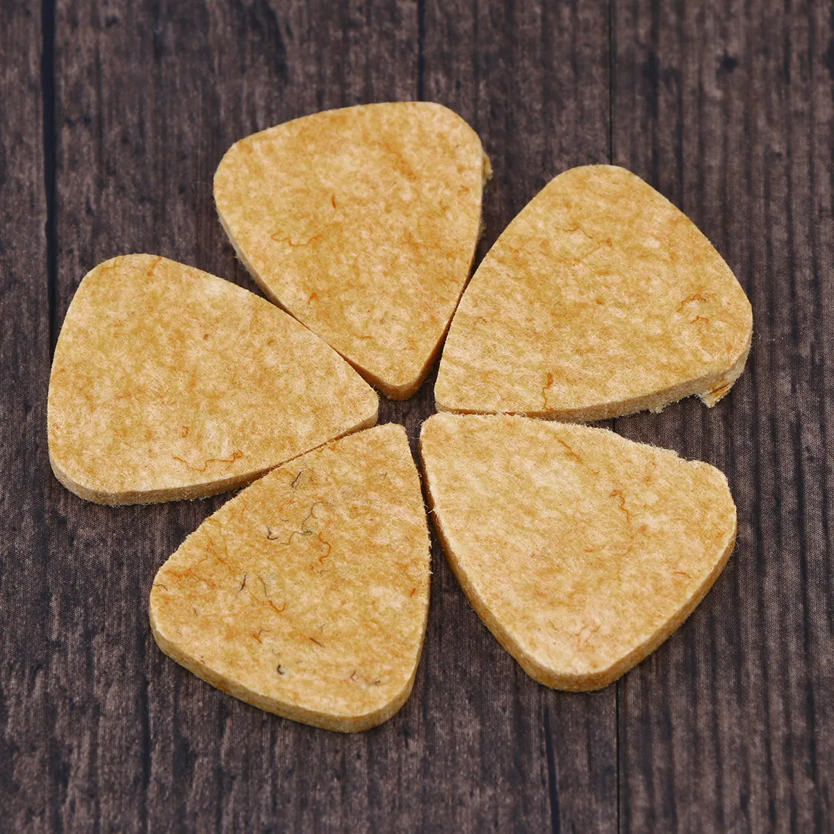 10Pcs Wool Felt Picks for Ukulele High Density Cotton Felt Improves Sound Strumming Low Instruments Plectrums
