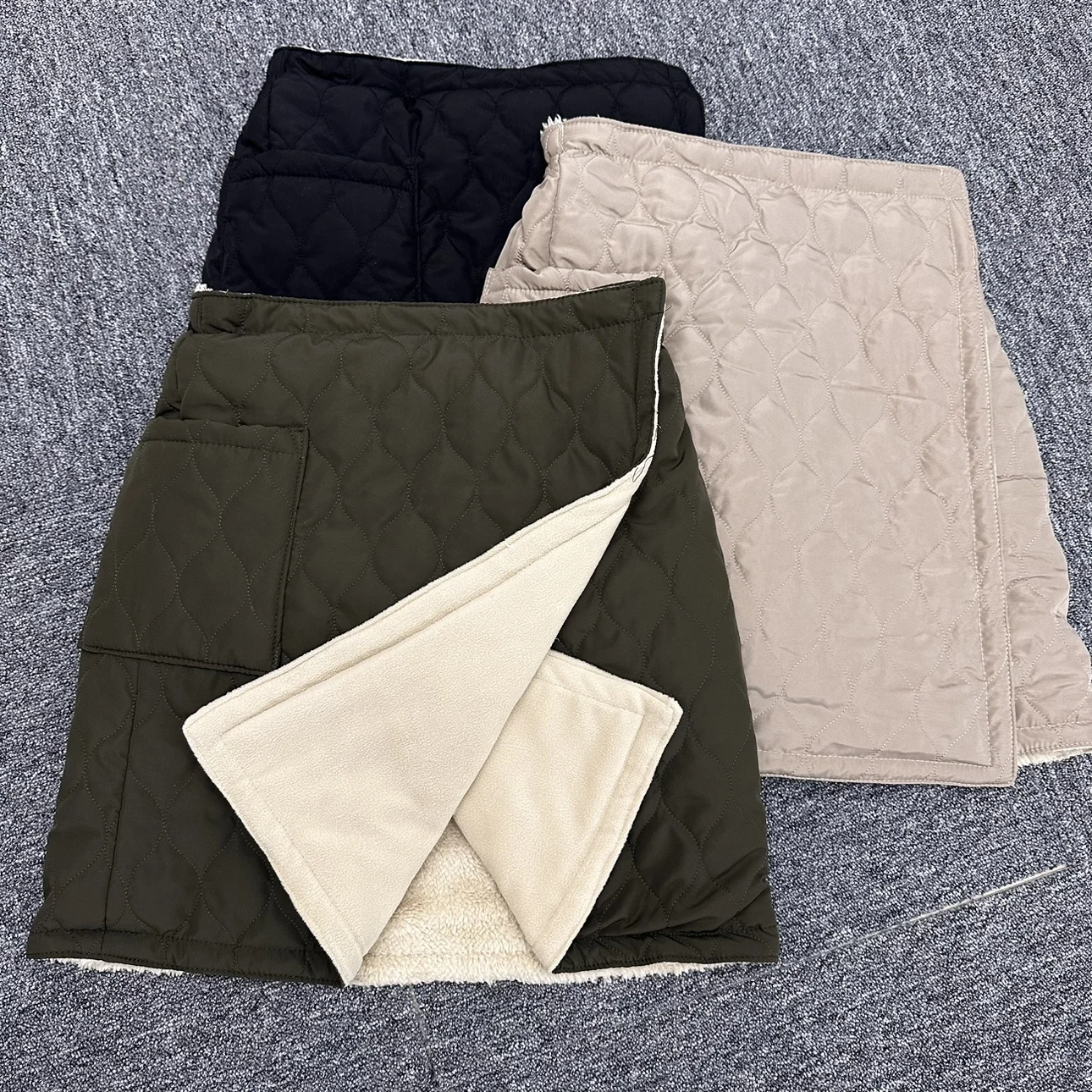 Warm Cotton Skirt Lightweight Autumn Winter Half-length Protective of Hips And Shoulders Comfortable Commute Style High Waist