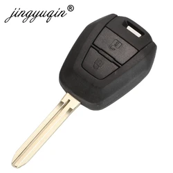 jingyuqin 2 Buttons Ignition Key Shell Case fit for Isuzu D-Max TOY43 Blade Key Cover Replacement