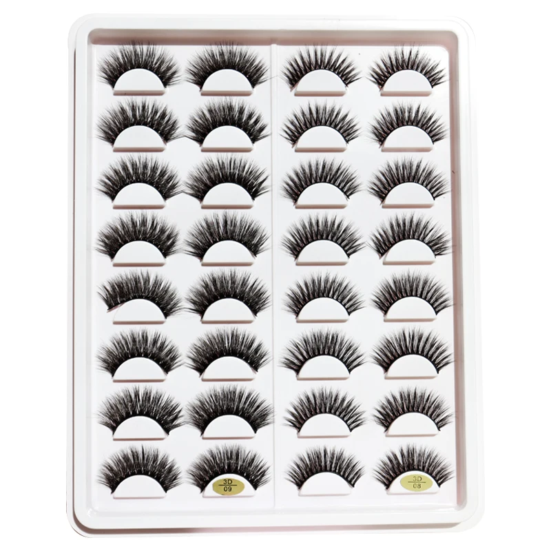 TAOLING 16คู่3D ปลอม Mink Lashes ขนตาปลอมธรรมชาติ Dramatic นุ่ม Wispy ปริมาณ Cross Reusable Eyelash แต่งหน้า