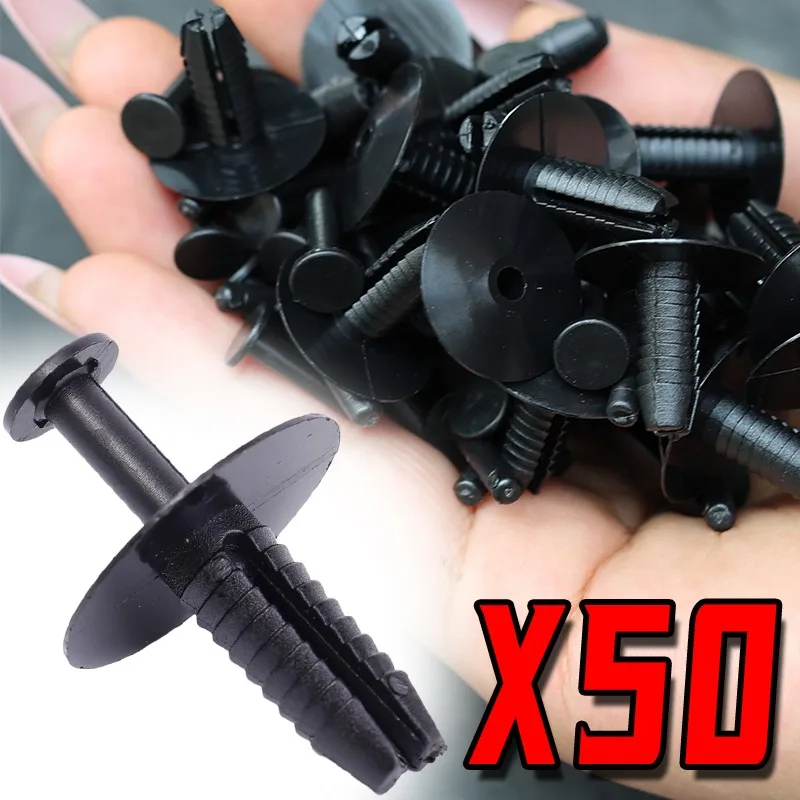 Car Bumper Retainer Clip Fixing Buckle Fastener for Benz BMW 357 Series Auto Body Trim Panel Accessories Parts Decors 50 Sets