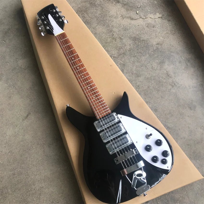 STOCK 325 black 12 string electric guitar, Wholesale and retail