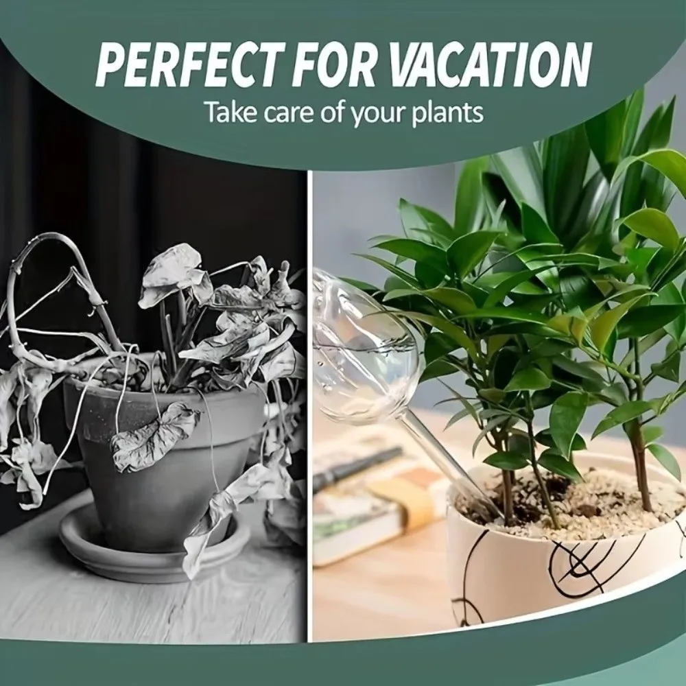 Plastic Tulip Plant Watering Globes Transparent Water Conservation Plant Water Dripper Time-Saving Drip Irrigation System
